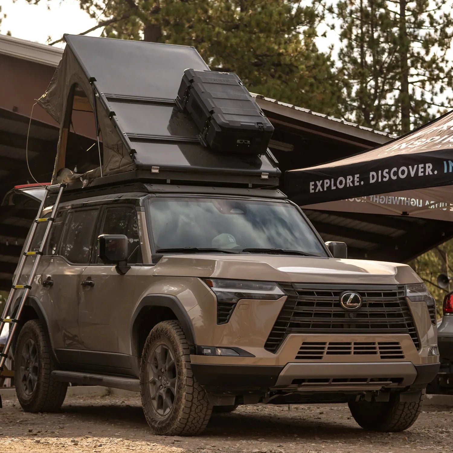 inspired roof top tent Carbon Fiber Crossbar Kit